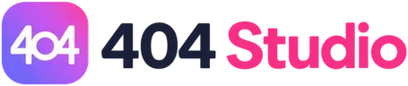 404 Studio custom web development and design logo